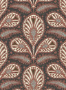 Josephine Munsey Tapete Ikat Clover - Red and Ink