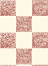 Josephine Munsey Wallpaper Animal Check - Red Topping/ Clarke White