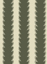 Josephine Munsey Wallpaper Scallop Stripe - Chaingate Green/ Maitland Green