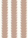 Josephine Munsey Wallpaper Scallop Stripe - Ham Pink/ Hilles White