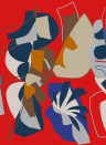 Jannelli & Volpi Wandbild Nizza - Red Blue Panel 2