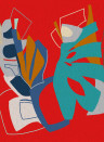 Jannelli & Volpi Wandbild Nizza - Red Blue Panel 4