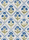 Coordonne Papier peint Poppy - Blue