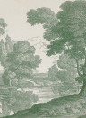 Coordonne Papier peint panoramique Engraving - Green