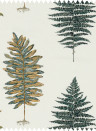 Sanderson Stoff Fernery Embroidery - Forest Green