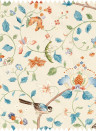 Sanderson Stoff Arils Garden - Teal/ Russet