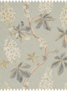 Sanderson Stoff Chestnut Tree - Grey Blue/ Sage