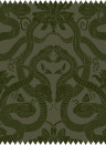 House of Hackney Stoff Anaconda - Cut Velvet - Olive Green