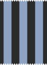 House of Hackney Tissu Camelot Stripe - Jacquard - Sky and Noir