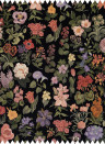 House of Hackney Fabric Florialia - Velvet - Noir