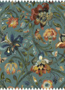 House of Hackney Fabric Gaia - Velvet - Prussian Blue