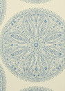 Sanderson Tapete Paisley Circles - Blue