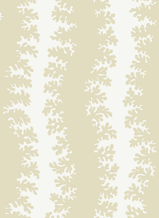 Josephine Munsey Papier peint Elkhorn Stripe - Maitland Green/ Ceiling White