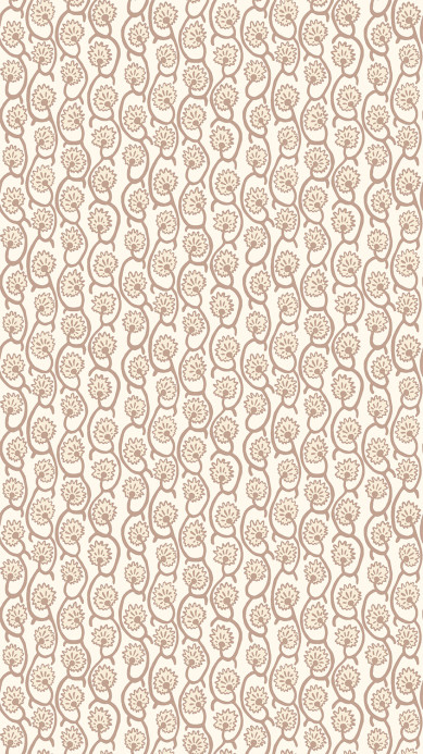 Josephine Munsey Papier peint Geranium Stripe - Ham Pink/ Salt Ridge/ Cotswold White