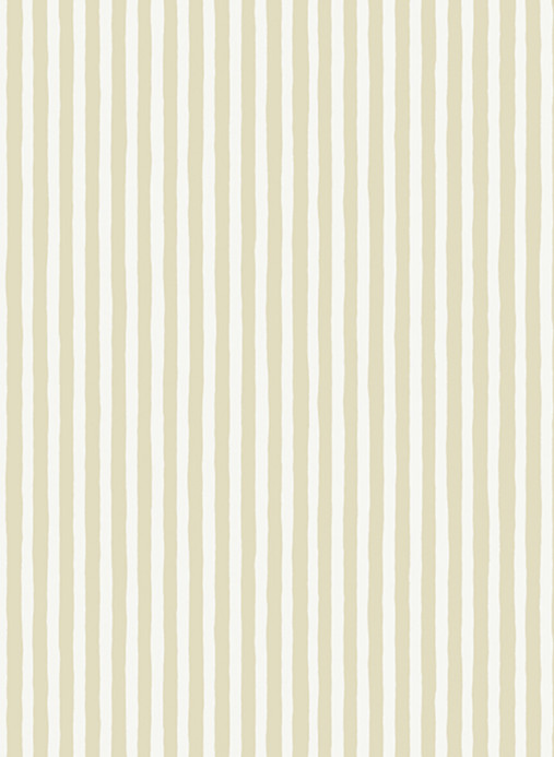 Josephine Munsey Wallpaper Hand Painted Stripe - Maitland Green/ Cotswold White