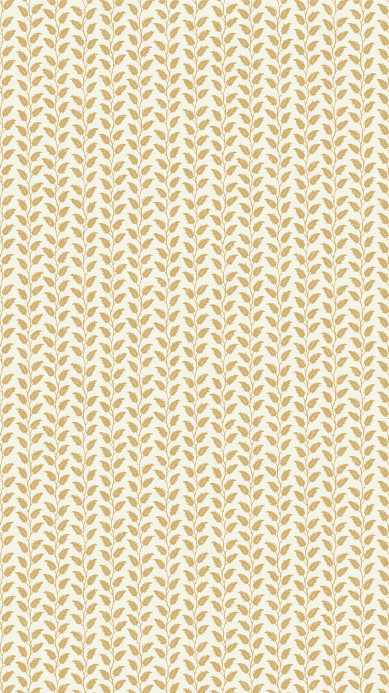 Josephine Munsey Papier peint Leaf Wiggle - Smith Yellow/ Skirting White