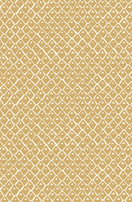 Josephine Munsey Wallpaper Pineapple Squares - Smith Yellow/ Clarke White