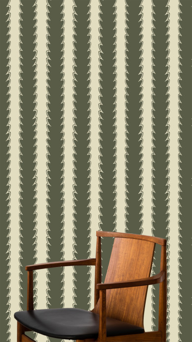 Josephine Munsey Wallpaper Scallop Stripe