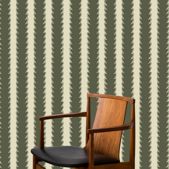 Josephine Munsey Wallpaper Scallop Stripe