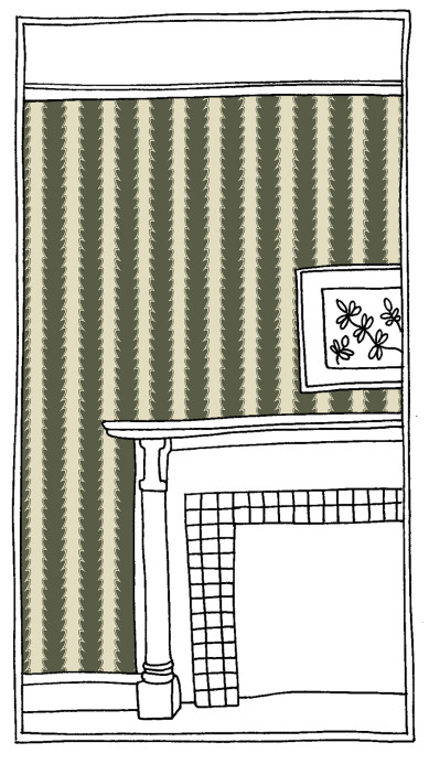 Josephine Munsey Wallpaper Scallop Stripe