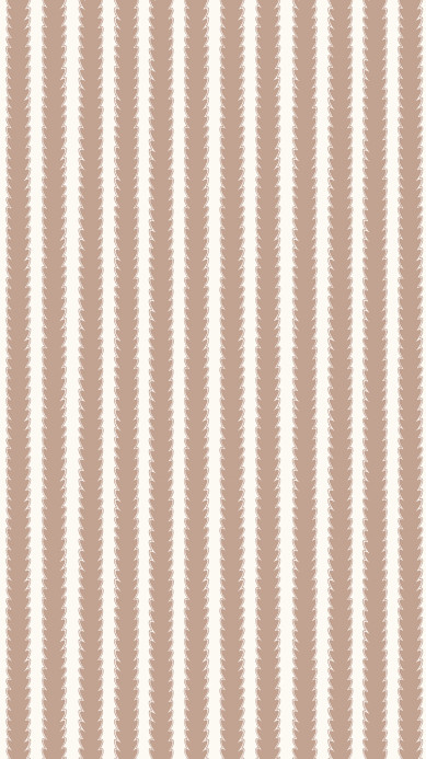 Josephine Munsey Wallpaper Scallop Stripe - Ham Pink/ Hilles White