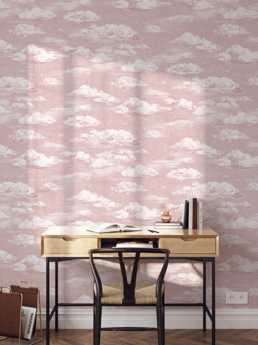 Sian Zeng Papier peint Clouds - Pink