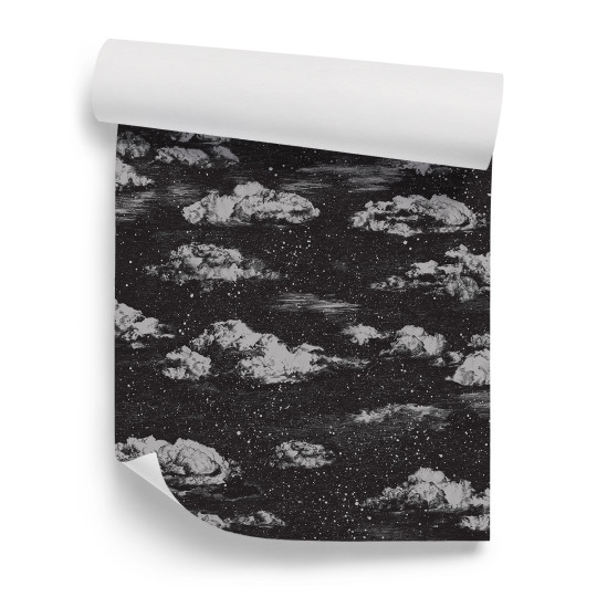 Sian Zeng Papier peint Clouds - Black