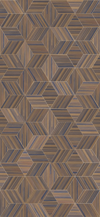 Eijffinger Carta da parati Veneer Diamonds - Indigo