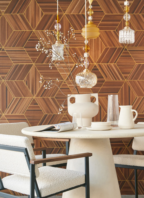 Eijffinger Wallpaper Veneer Diamonds