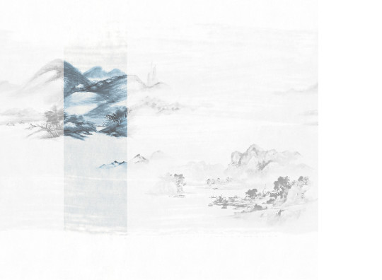 Jannelli & Volpi Wandbild Kawa - Blue Panel 2