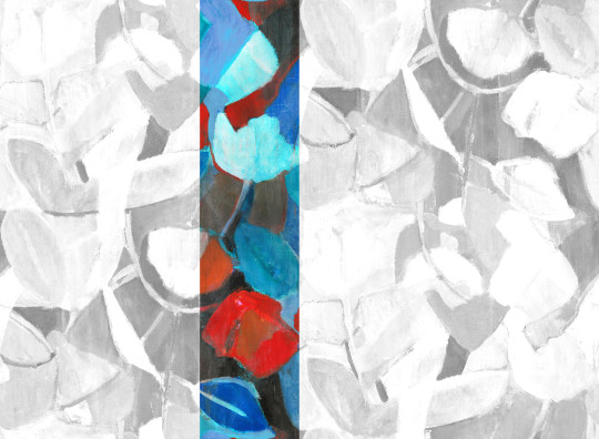 Jannelli & Volpi Papier peint panoramique Siwa - Blue Red Panel 3