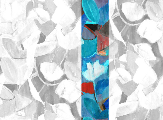 Jannelli & Volpi Papier peint panoramique Siwa - Blue Red Panel 4