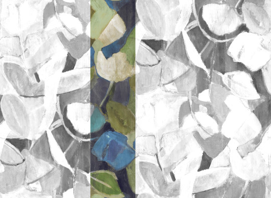 Jannelli & Volpi Wandbild Siwa - Blue Green Panel 3