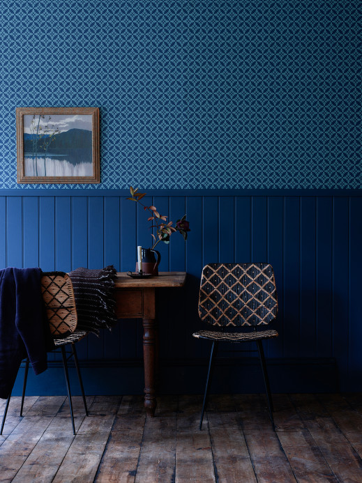 Farrow & Ball Wallpaper  - Stiffkey Blue/ Dix Blue