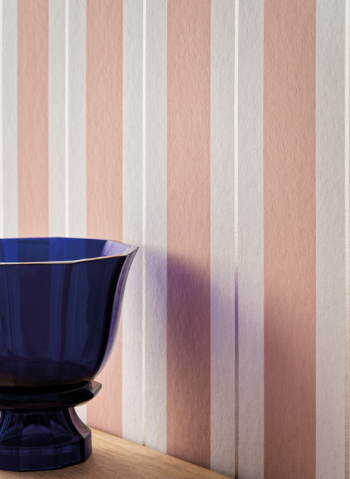 Osborne & Little Tapete Bramante Stripe - Blush