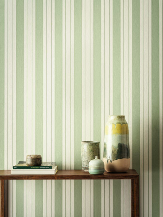 Osborne & Little Wallpaper Ligorio Stripe - Apple