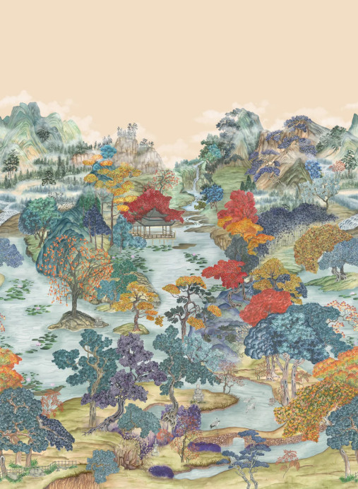 Cole & Son Wallpaper Pavilion - Soft Maple