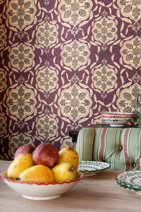 Mindthegap Wallpaper Ottoman