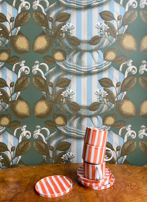 Studio Lisa Bengtsson Wallpaper Limoncello Stripes