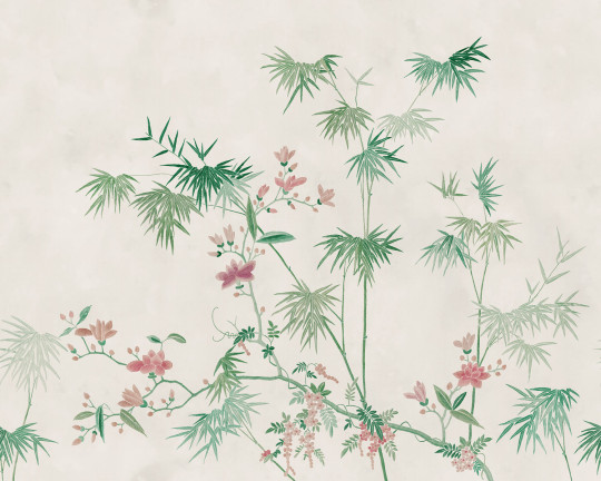 Sandberg Mural Bamboo Grove - Green