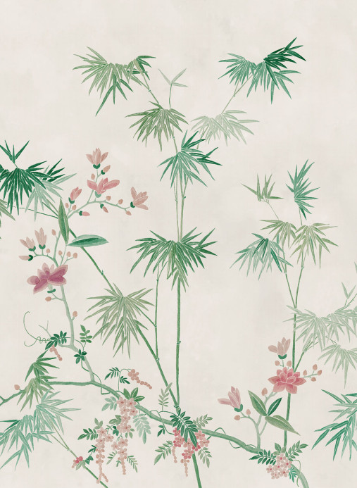 Sandberg Mural Bamboo Grove - Green