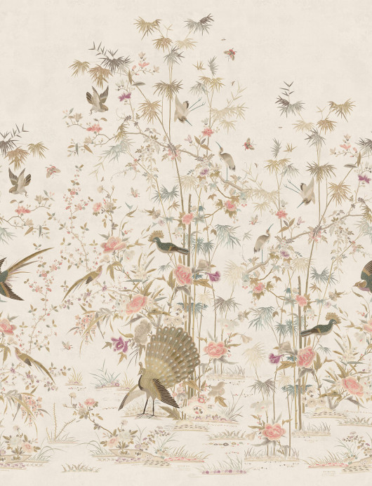 Sandberg Papier peint panoramique Chinoiserie Garden - Eggshell