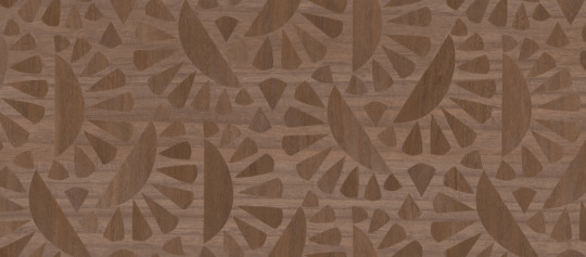 Moooi for Arte Carta da parati Woodblock Beetle Flora - Walnut