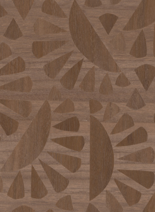 Moooi for Arte Carta da parati Woodblock Beetle Flora - Walnut