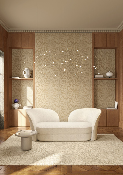 Moooi for Arte Wallpaper Woodblock Beetle Fern - Birch