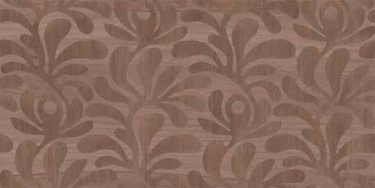 Moooi for Arte Carta da parati Woodblock Beetle Fern - Walnut