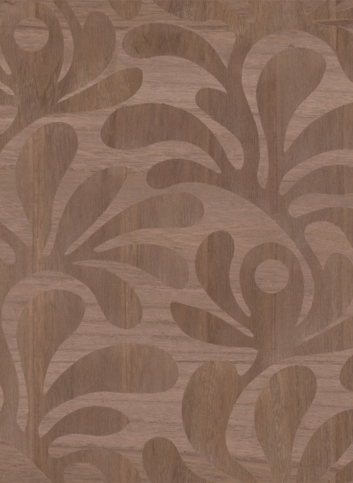 Moooi for Arte Carta da parati Woodblock Beetle Fern - Walnut