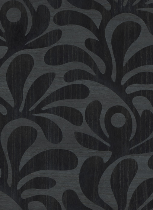 Moooi for Arte Carta da parati Woodblock Beetle Fern - Ebony