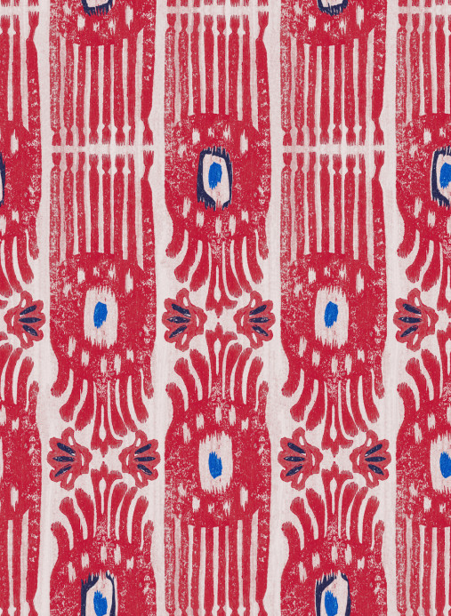 Mindthegap Papier peint Ikat - Raspberry Ripple