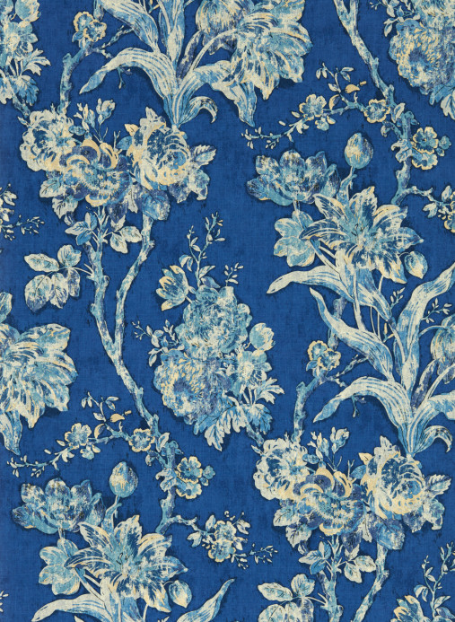 Sanderson Carta da parati Fringed Tulip Toile - Smalt